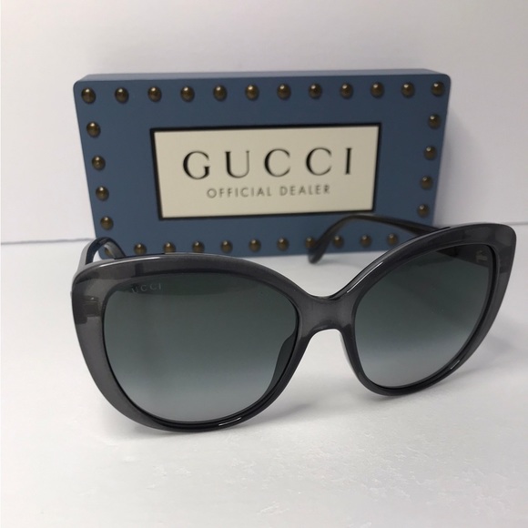 New - Gucci GG0789S-001 57 Sunglass WOMAN INJECTION Grey - Picture 5 of 15